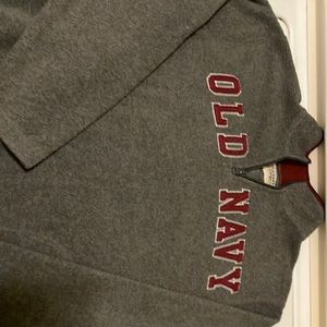 Boys XL14-16 embroidered fleece pullover